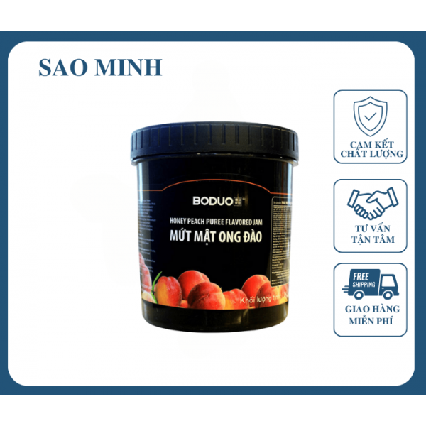 Mứt Đào Mật Ong Boduo 1,36Kg
